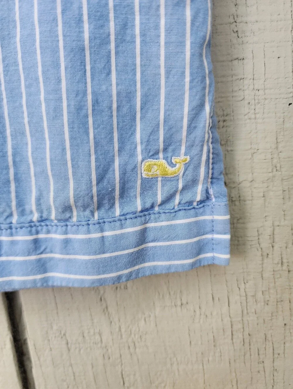 Vineyard Vines Youth Girls Woven Striped Tunic Top Medium 10-12